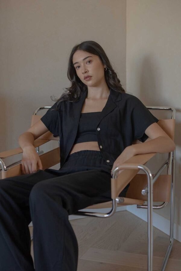 With Ease Cropped Shirt